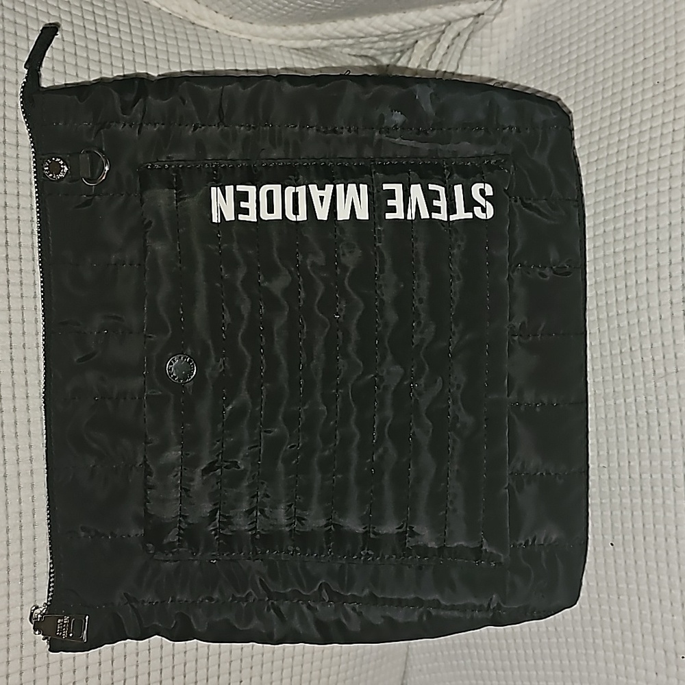Steve madden black backpack the deal